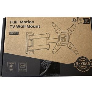 Glare Reducing Adjustable TV Wall Mount - Black